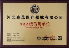 河北森茂-3A信用企業證書